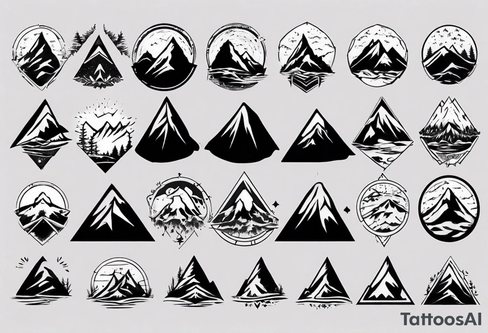 Mountain tattoo idea