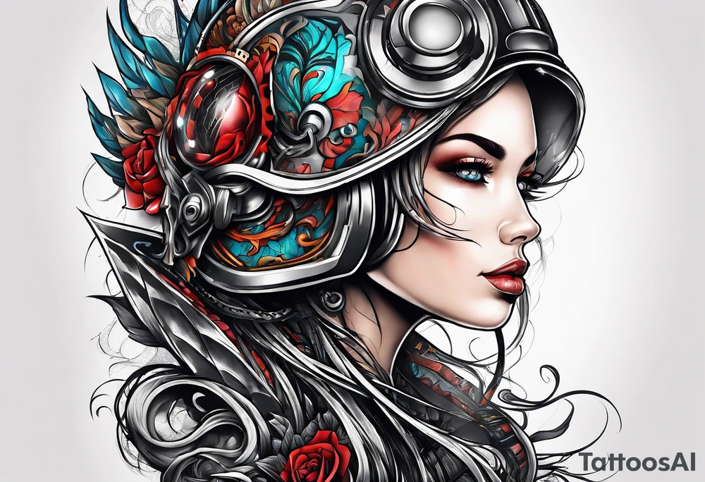 Transformation and strength after heartbreak tattoo idea