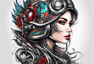 Transformation and strength after heartbreak tattoo idea