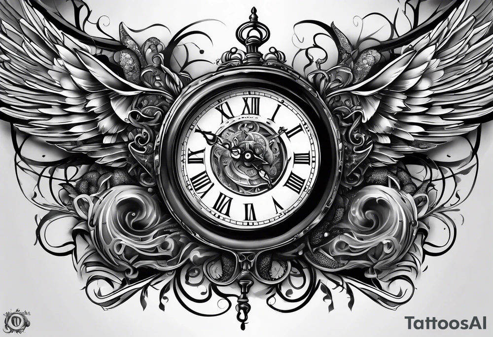 Time is lost tattoo idea