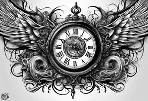 Time is lost tattoo idea