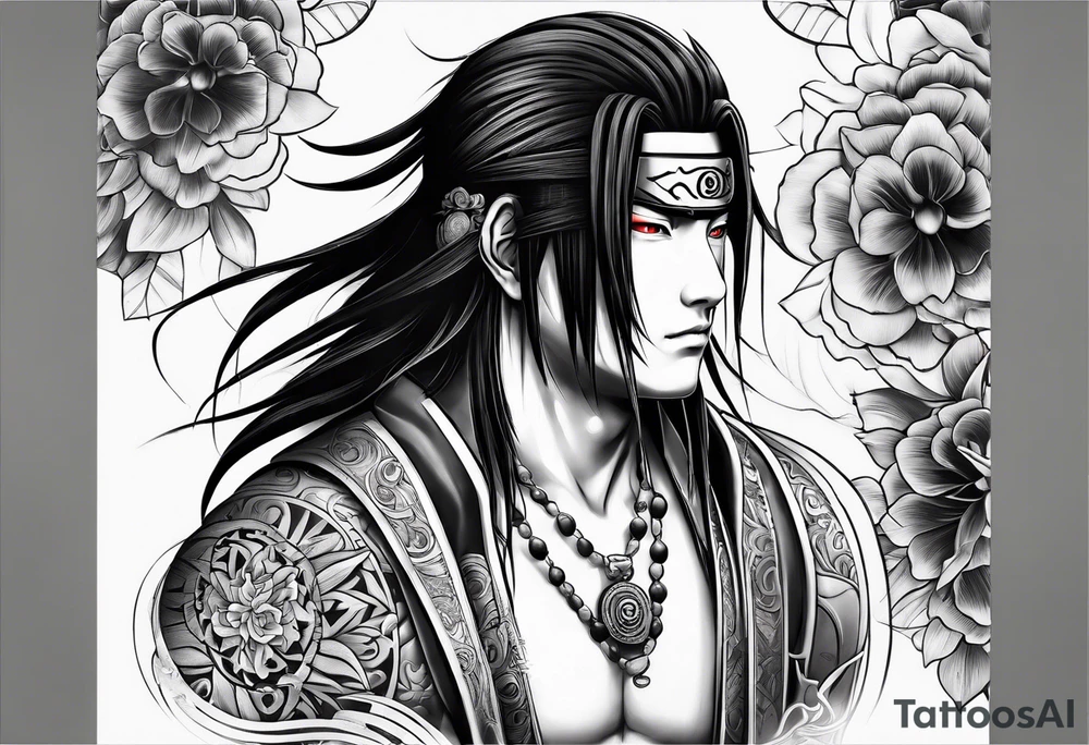 Itachi Uchia powering up tattoo idea