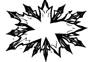Abstract asterisk tattoo idea