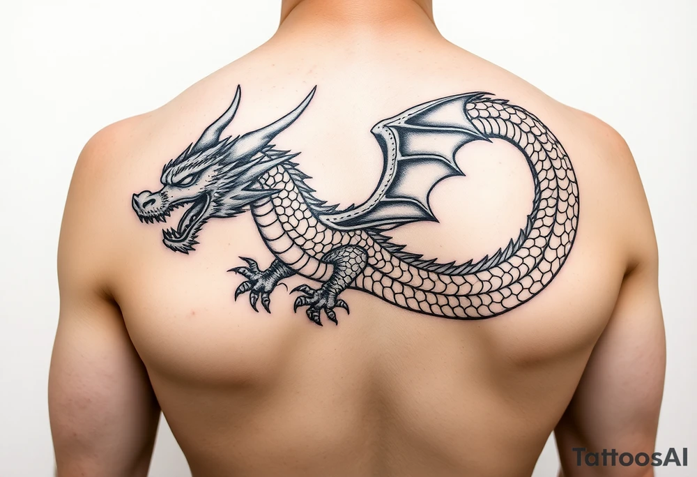 dragon sleeve tattoo idea