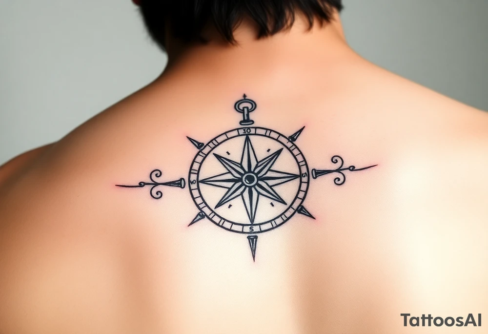 compass tattoo idea