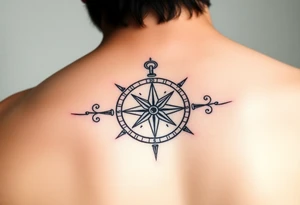 compass tattoo idea