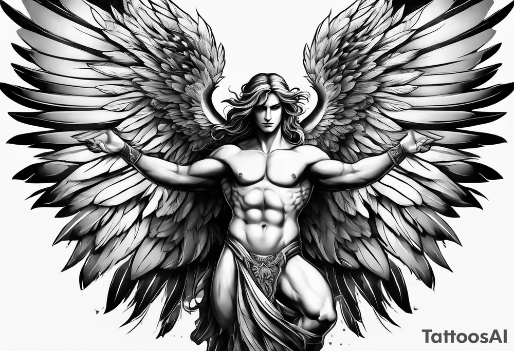 icarus classical design tattoo idea