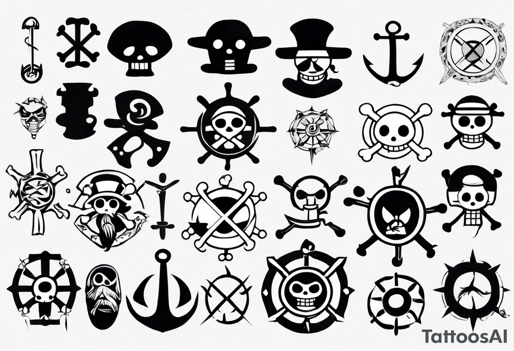 symbol one piece tattoo idea
