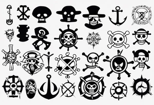 symbol one piece tattoo idea