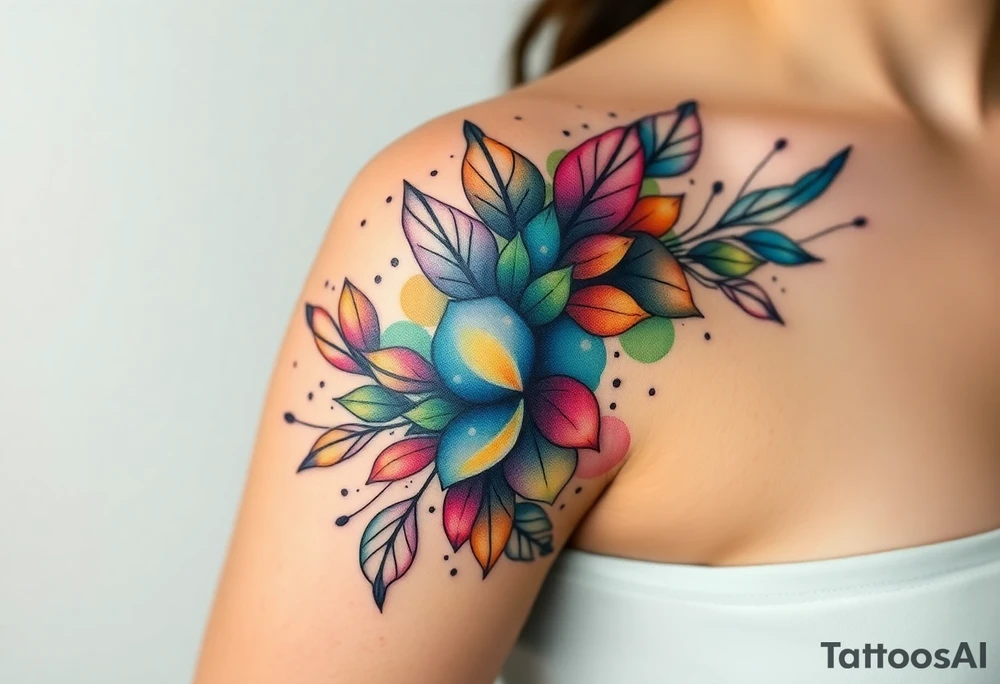 Desenhe uma tatuagem que simbolize força, liberdade e conexão com a multiplicidade da vida, incorporando elementos abstratos e fluidos, com linhas que sugiram movimento e transformação contínua. Evite clichês e busque um design original e significativo. tattoo idea