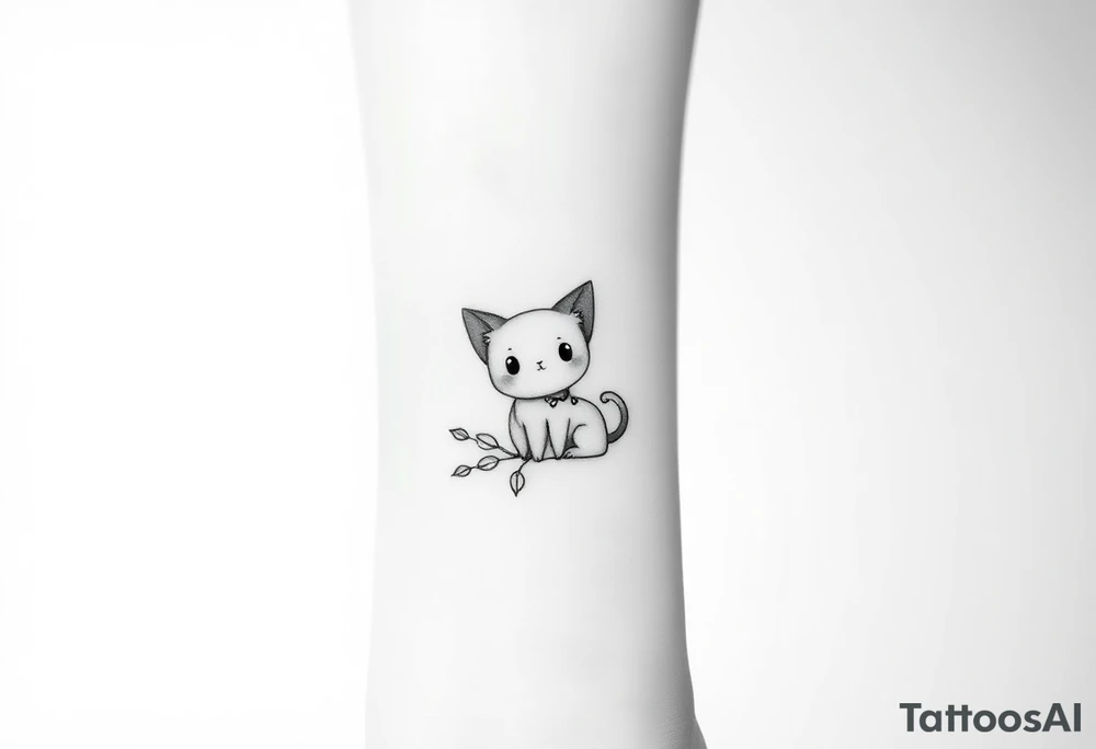 Cute cartoon wrist tattoo tattoo idea