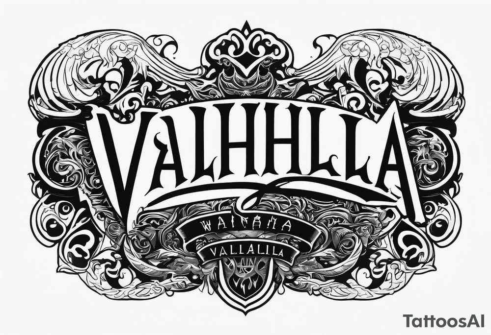 Valhalla mist tattoo idea