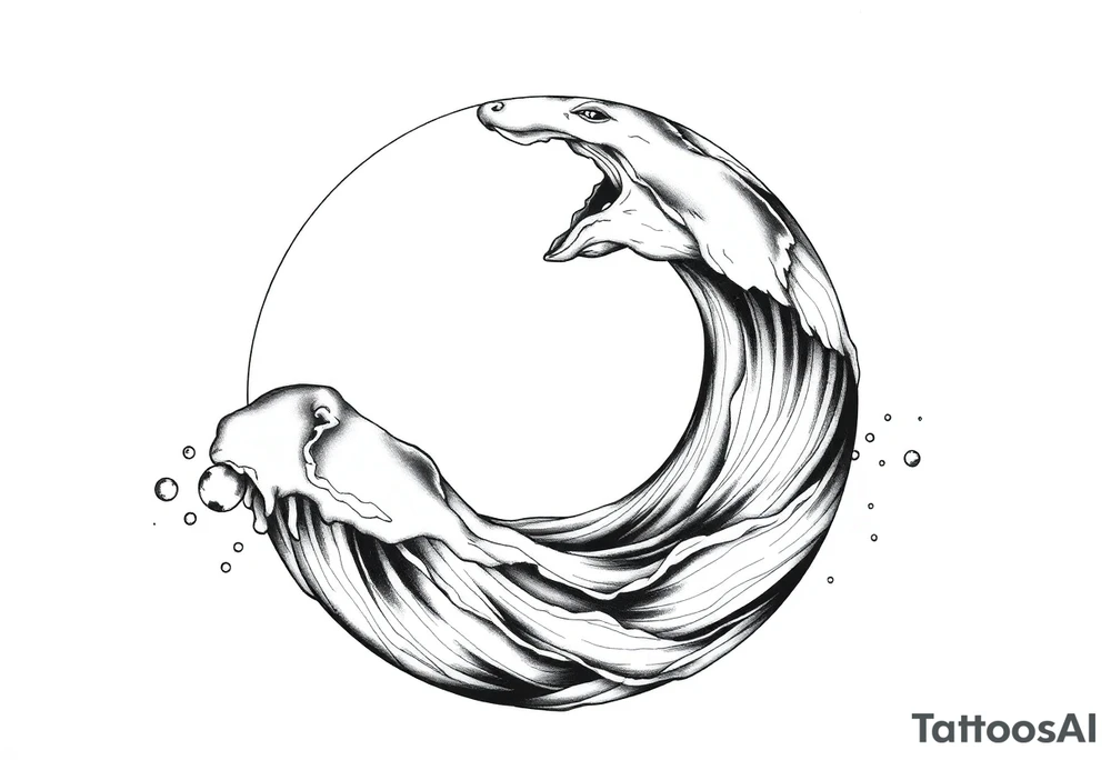 I was so ahead of the curve, the curve became a sphere, water tattoo idea