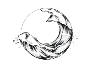 I was so ahead of the curve, the curve became a sphere, water tattoo idea