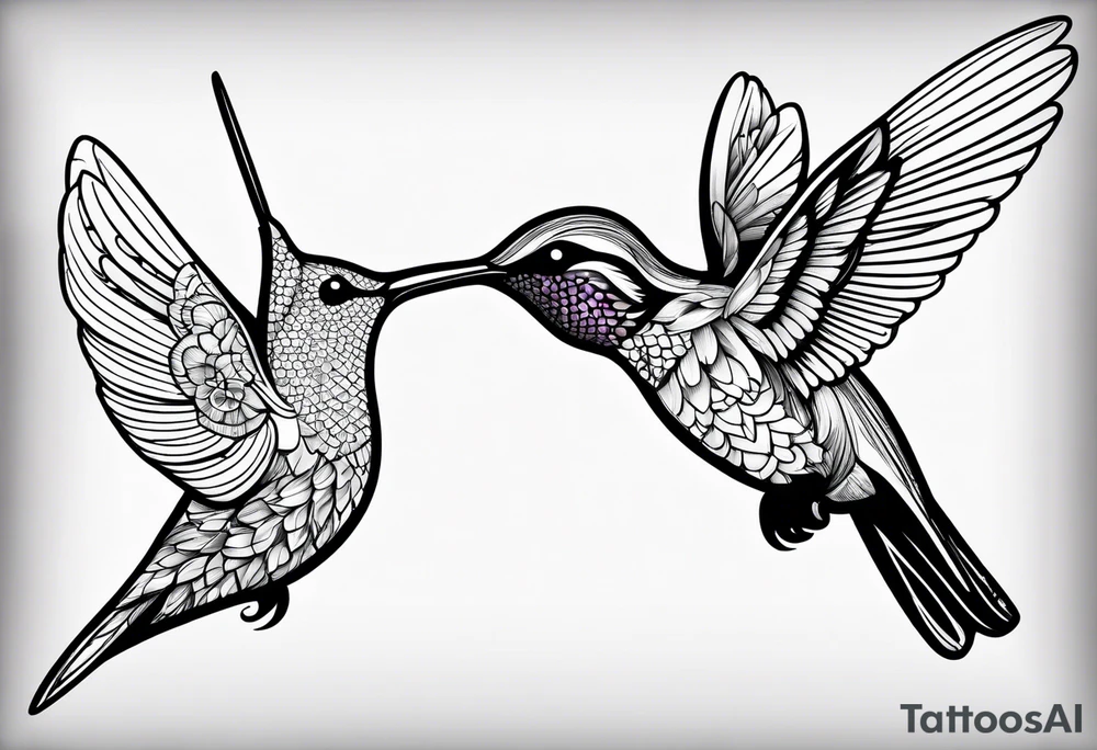 hummingbird tattoo idea