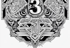 Numbers 327 tattoo idea