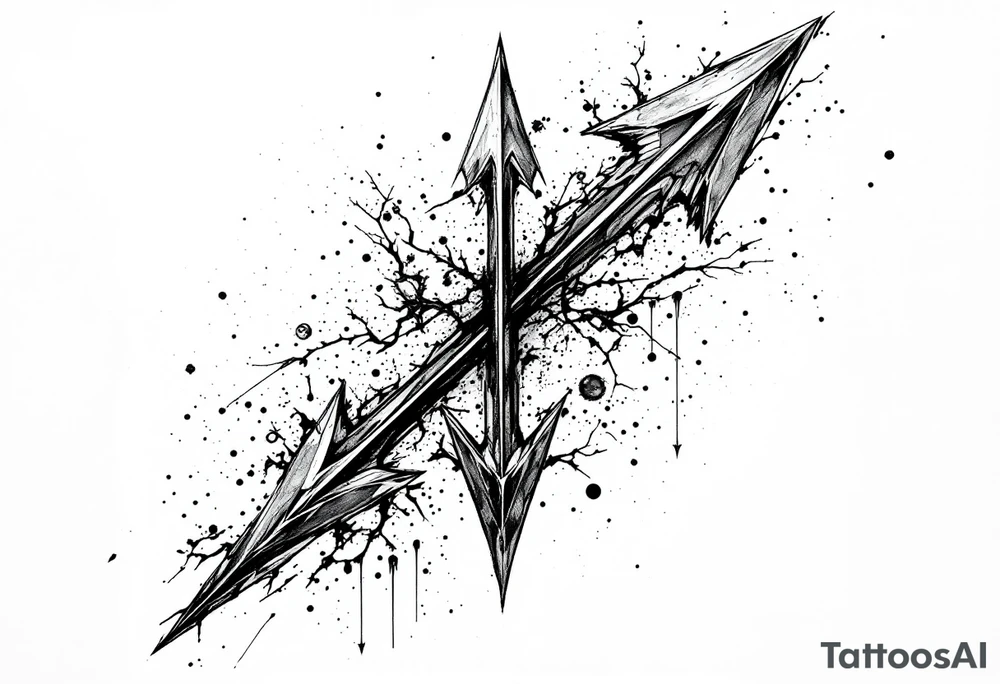 arrow that stands down tattoo idea