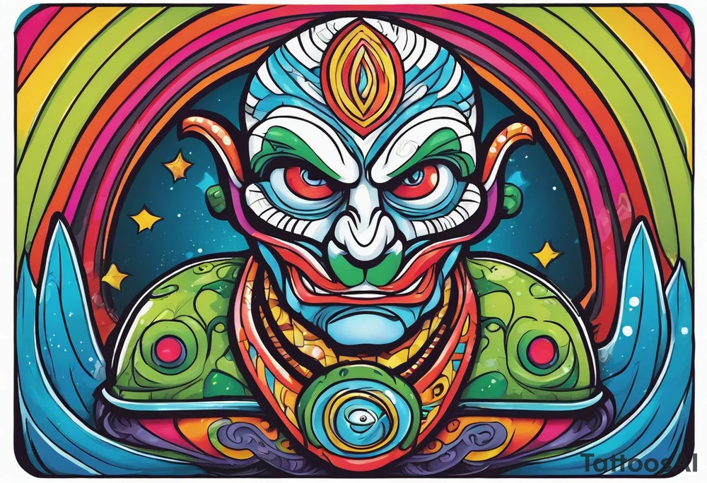 zig zag man as an alien tattoo idea