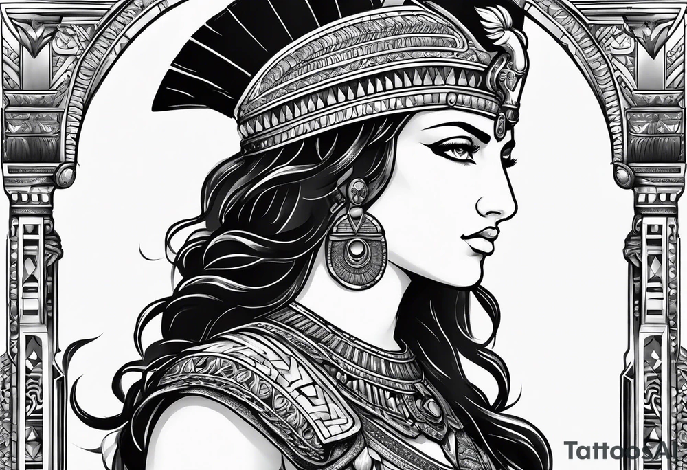 Alexander the Great & Cleopatra back to back tattoo idea Alexander the Great & Cleopatra back to back tattoo idea
