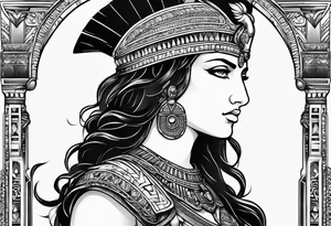 Alexander the Great & Cleopatra back to back tattoo idea