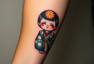 Kokeshi doll tattoo idea