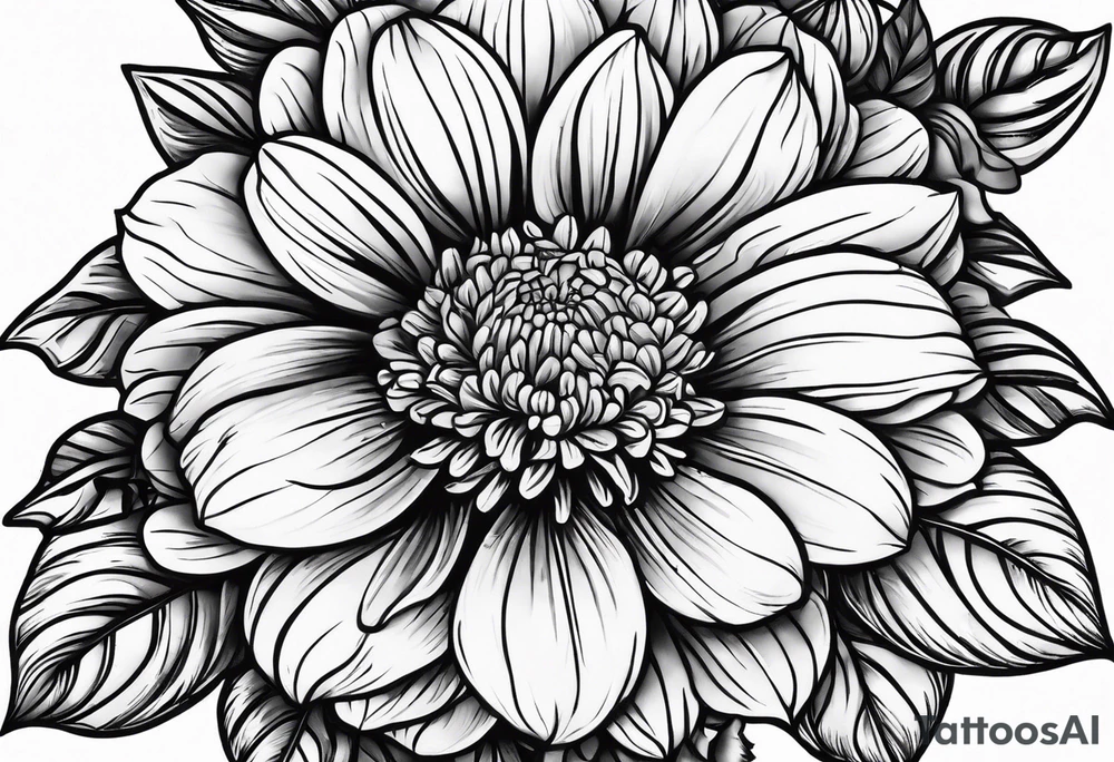 Marigold tattoo idea