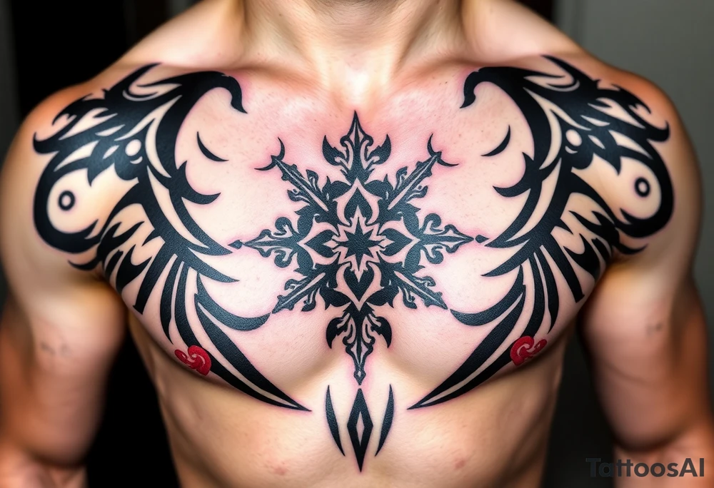 Smith Irish family crest full chest tattoo tattoo idea