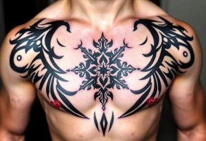 Smith Irish family crest full chest tattoo tattoo idea