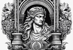 7 stairs leading to Zeus tattoo idea