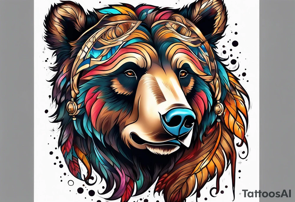 Dancing bear tattoo idea