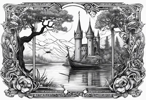 excalibur and the lady of the lake tattoo idea