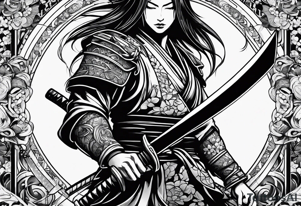 Katana tattoo idea