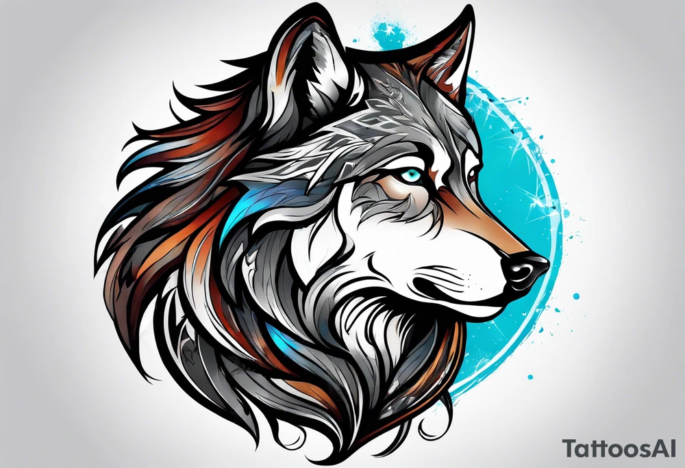 Lobo wolf for a male tattoo tattoo idea