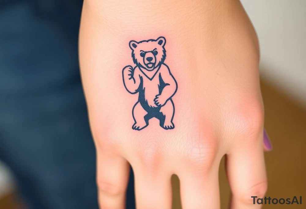 University of Northern Colorado bear mascot full standing up bear tattoo idea