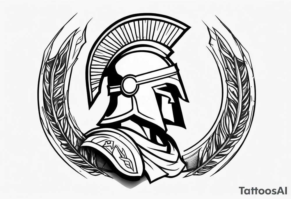 Ancient spartan symbol tattoo tattoo idea