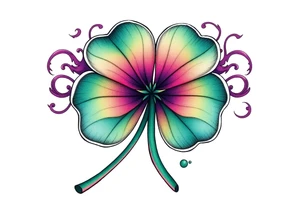 4-leaf clover tattoo idea