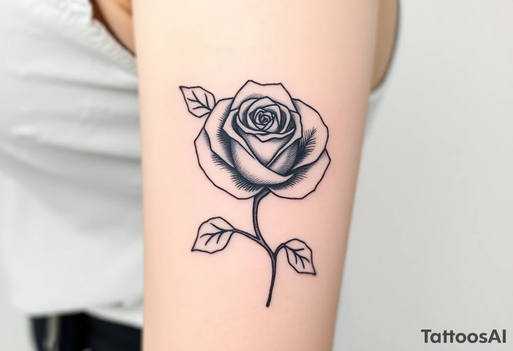 rose tattoo idea