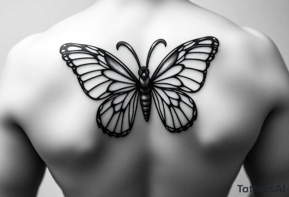 aries zodiac sign turned into a butterfly with the names terri and justo incorporated. add cat reference too tattoo idea