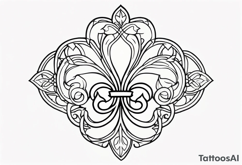 Fleur de lys celtique tattoo idea
