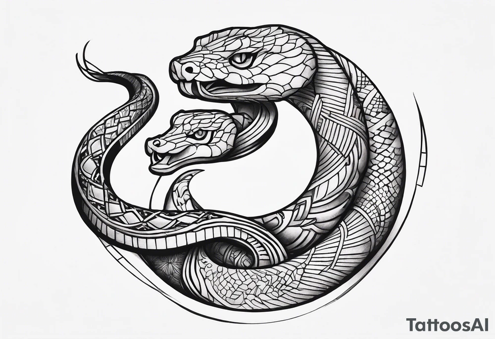 Collarbone snake tattoo idea