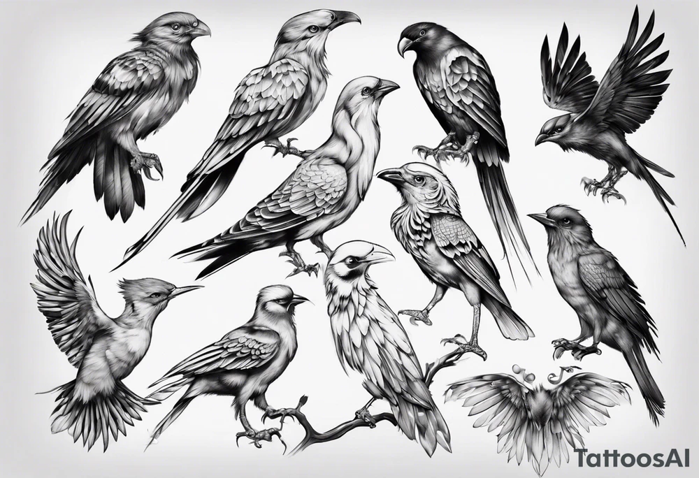 bird of sexuality tattoo idea