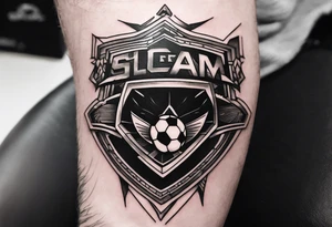 on the hand for a 30 year old guy who loves sports and football tattoo idea
