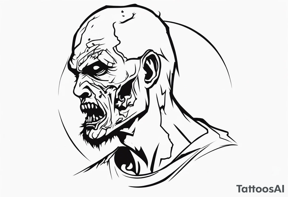Zombie tattoo idea