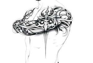 Tribal  religious tattoo idea