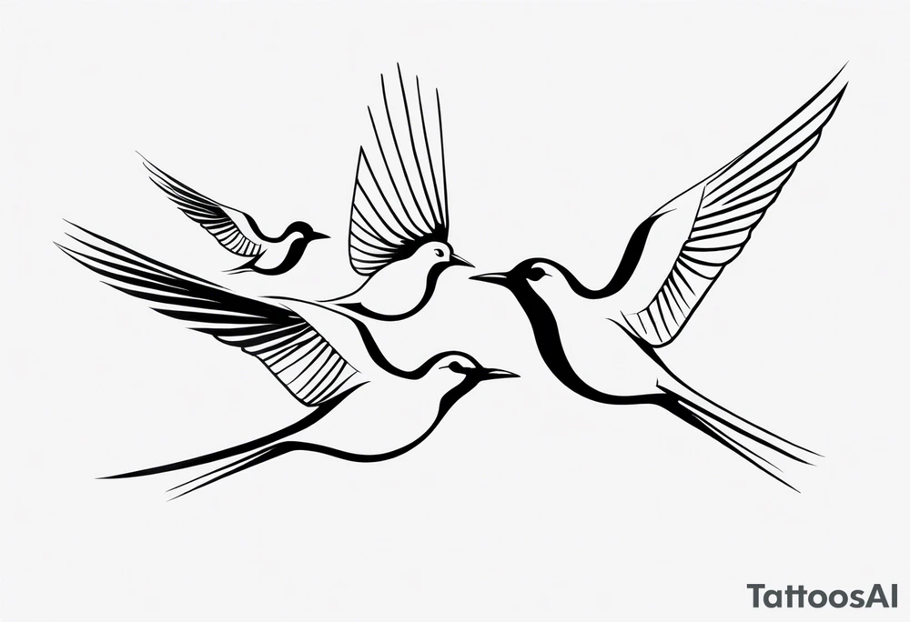 Flying Birds tattoo idea
