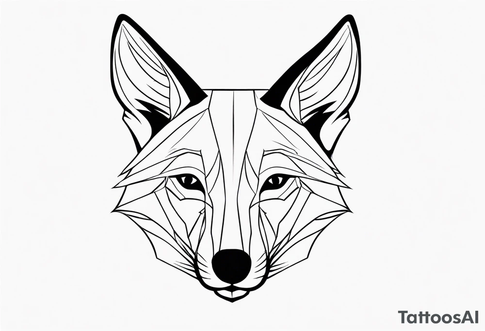 Jackal head tattoo idea