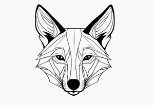Jackal head tattoo idea