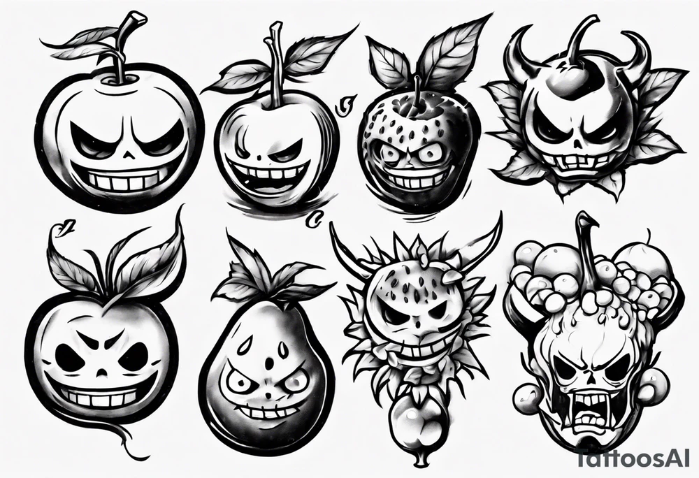 one piece demon fruit tattoo tattoo idea