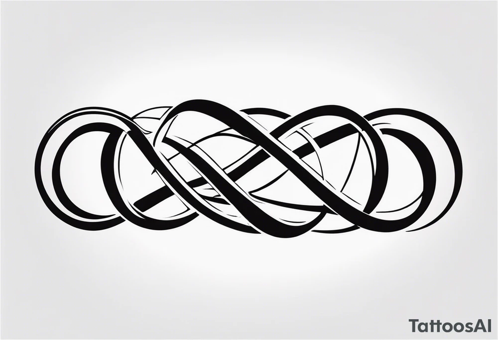 The phrase TB5 inside double infinity symbol tattoo idea The phrase TB5 inside double infinity symbol tattoo idea