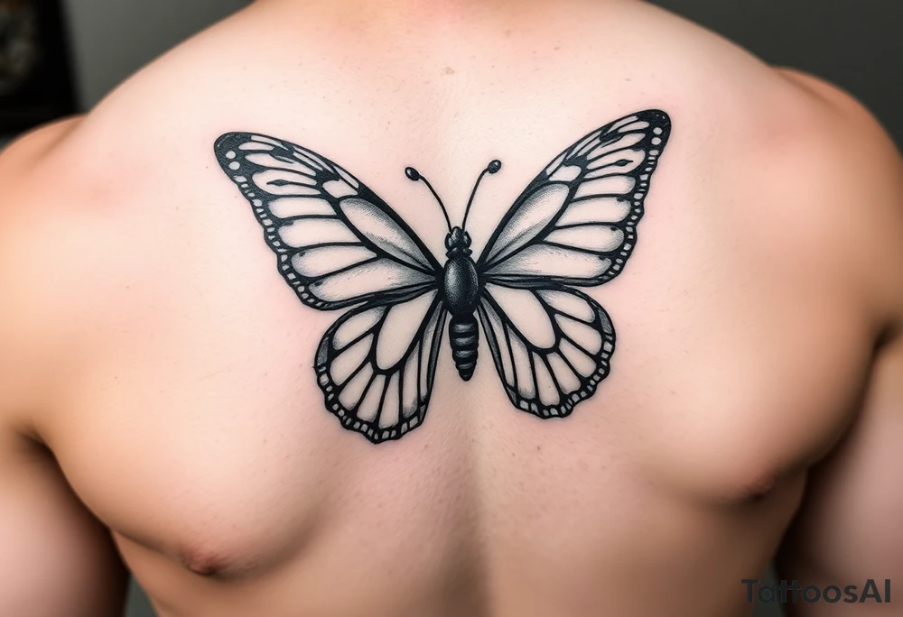 aries sign turned into a butterfly with terri and justo incorporated tattoo idea